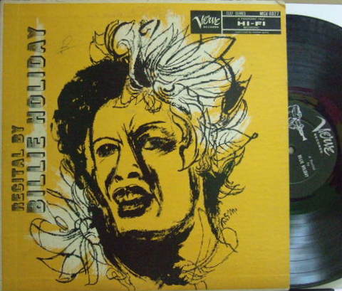 【米Verve mono】Billie Holiday/Recital by Billie Holiday (Flip Phillips, Paul Quinichette,etc) 