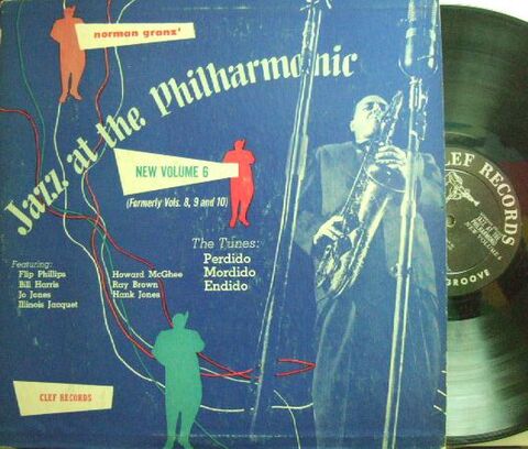【米Clef mono】Howard McGhee, Illinois Jacquet, Flip Phillips, Hank Jones, etc/Jazz At The Philharmonic New Vol. 6 