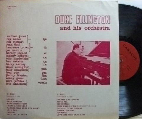 【仏Caracol mono】Duke Ellington/and His Orchestra