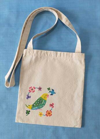 【ネット限定販売】ミニサコッシュ・セキセイインコ