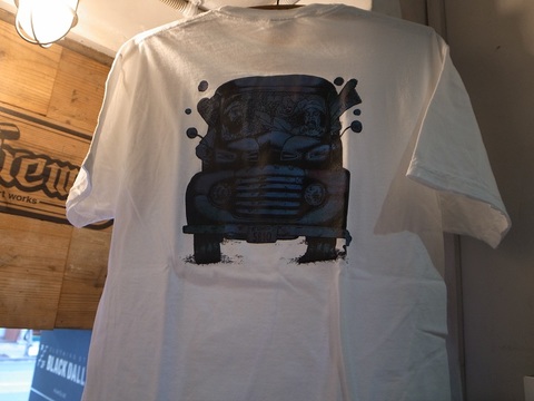 BLACKDALLAS/ブラックダラス一点物 "BD PANEL TRUCK"T グラデVer.(WHITE)L Ketchupケチャップ
