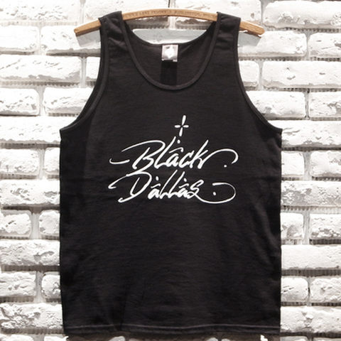 BLACK DALLASブラックダラス" BRUSH LOGO " タンクトップ/ USUGROWウスグロ