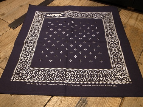 SUICIDALTENDENCIES/スーサイダルテンデンシーズBANDANAバンダナ(NAVY/BLACK)