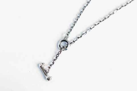 PEANUTS&CO.SKULL HOOK CHAIN/ALL SILVER/(ROUND/丸)(SQUARE/角)