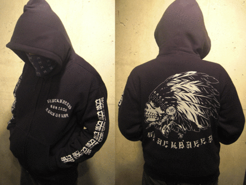 BD M/G ジップパーカー・BLACKDALLASブラックダラス