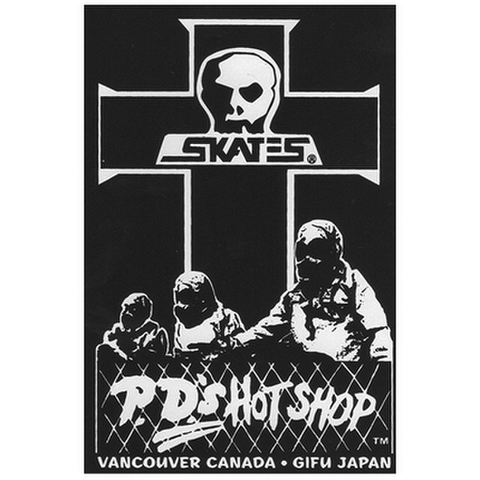 SKULL SKATES（スカルスケーツ）"ホットショップ（クロス）" ステッカー