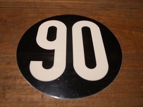 OLD SKATE/90s DEAD STOCK"90/NINETY"STICKER(ステッカー)