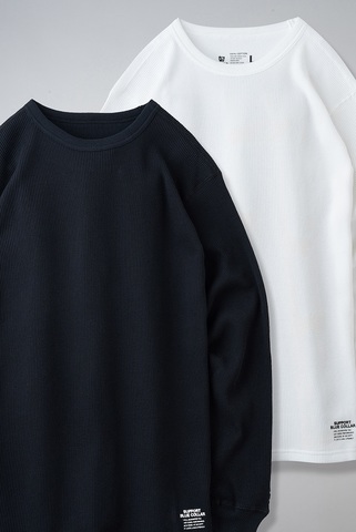 BLUCO/ブルコ"2PAC THERMAL SHIRTS-SET IN"(IVORY.BLACK/COYOTExOLIVE.IVORYxBLACK)