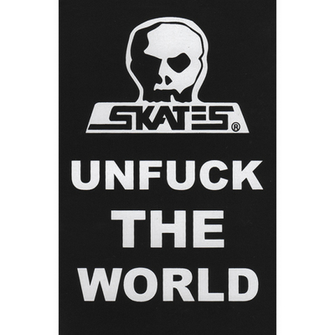 SKULL SKATES（スカルスケーツ）"Unfuck the World" ステッカー