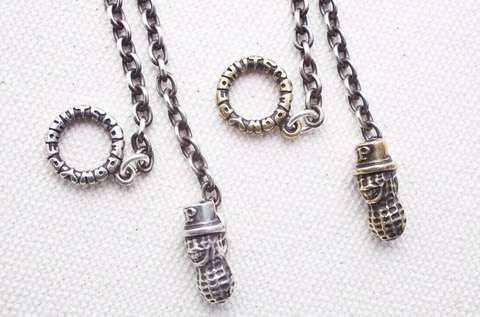 PEANUTS&CO.PEANUTS CHAIN-1/SILVERxBRASS/ROUND/丸