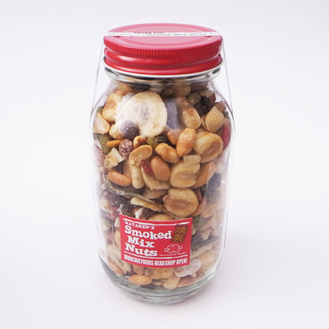 MUNCHIE FOODS（マンチーフーズ）“SMOKED MIX NUTS” スモークミックスナッツ（ラージボトル/500g）