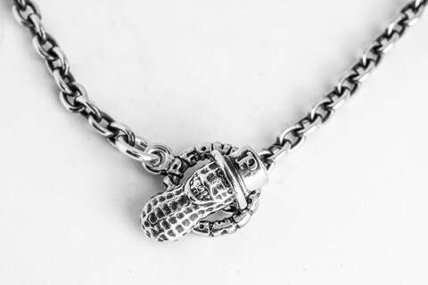 PEANUTS&CO.PEANUTS CHAIN-1/ALL SILVER/ROUND/丸
