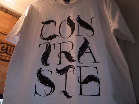 USUGROW/ウスグロ"CONTRASTE"(WHT/GRY)ARTWORK by USUGROW