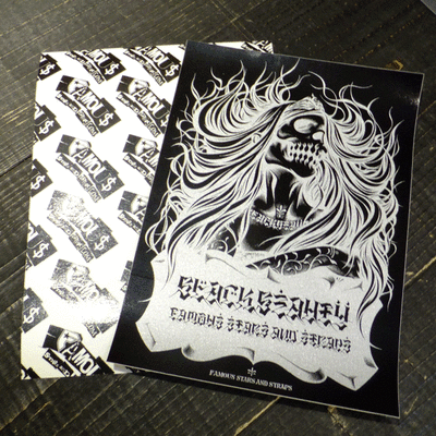 BLACK BEAUTYステッカー STICKER（大）FAMOUS・USUGROWウスグロDEAD STOCK