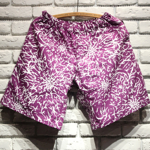 CRACK柄ショートパンツ(パープルxホワイト)【レギュラー】・BLACKDALLASブラックダラスSADAMサダム