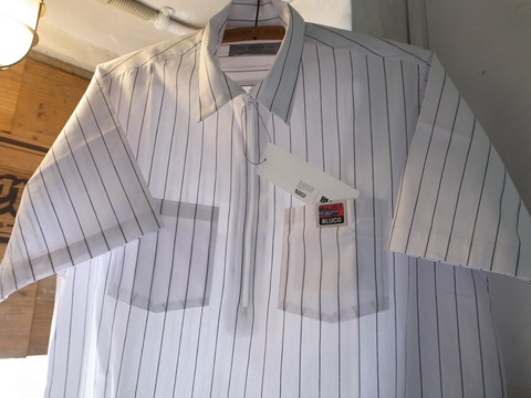 　BLUCO(ブルコ)"PULLOVER WORK SHIRT S/S" (GRAY-STRIPE/SAX-STRIPE/WHITE-STRIPE)