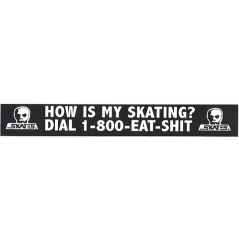 SKULL SKATES（スカルスケーツ）"イートシット" バンパーステッカー