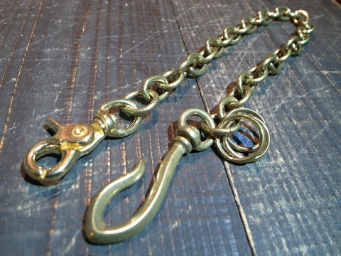 BLACKDALLAS/ブラックダラス WALLET CHAIN TYPE-1(LONG)真鍮ウォレットチェーン
