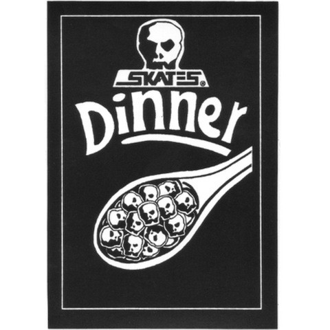 SKULL SKATES（スカルスケーツ）"DINNER" ステッカー