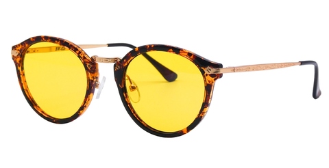 BUNNY WALK（バニーウォーク）　BW-0283Y　F:BROWN DEMI　L:YELLOW / NIGHT GLASSES（偏光ナイトグラス）