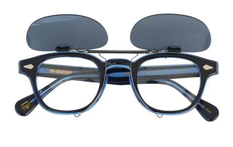 MOSCOT LEMTOSH 44サイズ対応・クリップオンサングラス / ガンメタル：ダークグレーEX（偏光）