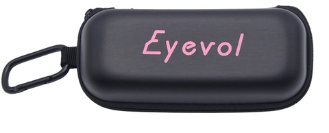 【Eyevol のカラビナ付きケース】Eyevol（アイヴォル）　ZIP SOFT CASE PINK LOGO（ピンクロゴ）