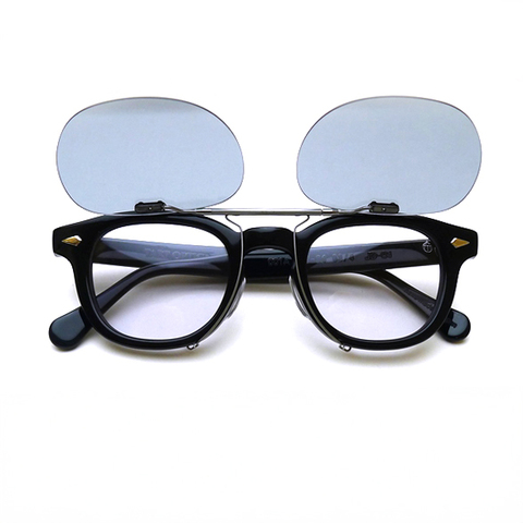 TART OPTICAL ARNEL　JD-04 46サイズ対応・クリップオンサングラス / アンティークシルバー：ライトグレー（偏光）