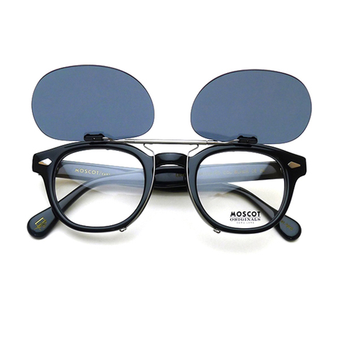 MOSCOT LEMTOSH 46サイズ対応・クリップオンサングラス / アンティークシルバー：ダークグレーEX（偏光）
