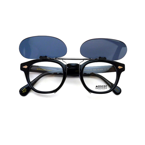 MOSCOT LEMTOSH 46サイズ対応・クリップオンサングラス / ガンメタル：ダークグレーEX（偏光）