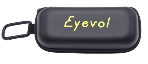 【Eyevol のカラビナ付きケース】Eyevol（アイヴォル）　ZIP SOFT CASE YELLOW LOGO（イエローロゴ）