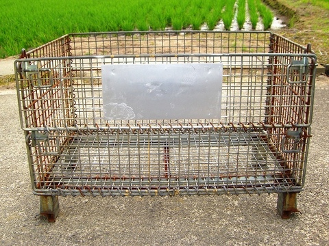 中古メッシュパレット　BUP-01B　網目不揃
