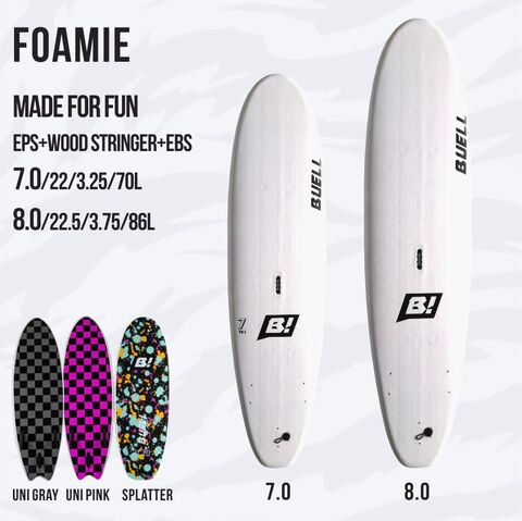 送料無料（一部除く）★BUELL FOAMIE  7.0 ボードセット BUELL SURF ブエルサーフ FORMIE フォーミー 7'0 SOFTBOARDS