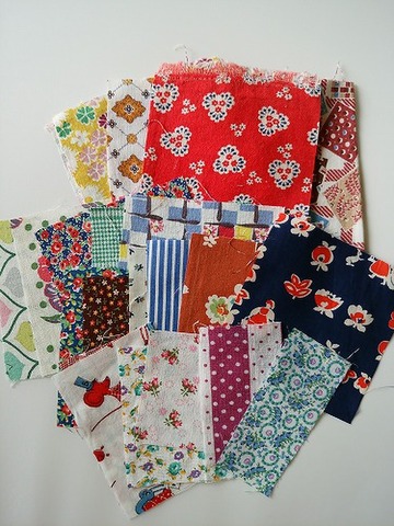 フィードサック＆ビンテージファブリックセット