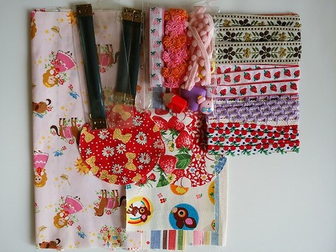 テープ・ボタン・生地・パックン金具セット