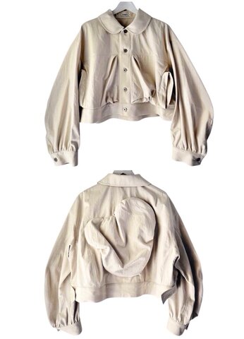 (160/f2) BEAR FEELS SOLID DENIM JACKET(WHITE) /frankygrow
