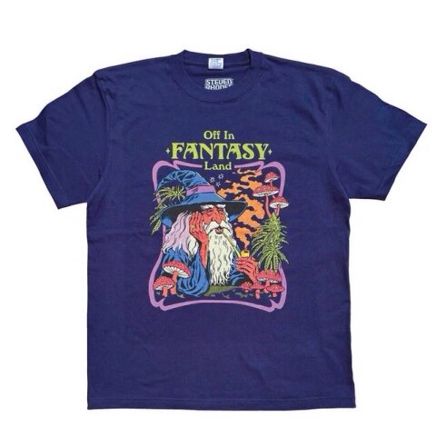 Steven Rhodes Tシャツ【Fantasy Land】Navy /selected