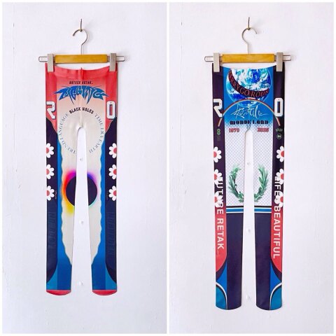 ブラックホールズ　プリントタイツ/rbtxco 