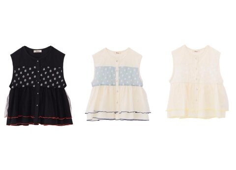 alphabetオーガンジーベスト/unica