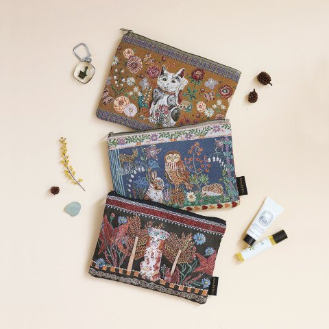 Nathalie Lete Flat ジャガードpouch/ナタリーレテ(selected)