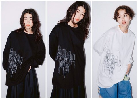 (オトナ)2/163 刺繍 long sleeves T/nunuforme