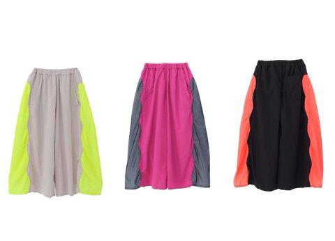 サイドメッシュワイドパンツ/unica