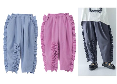 26サイドフリルパンツ/unica