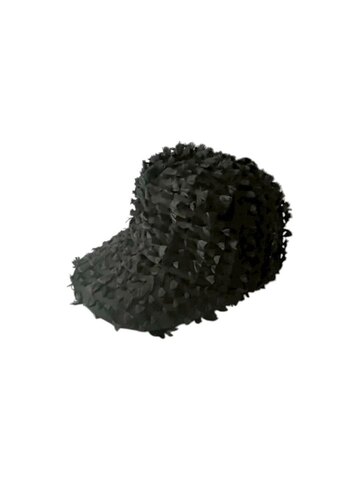 (コドモ1)(オトナ2) RIBBON ORGANDY CAP (BLACK) /frankygrow