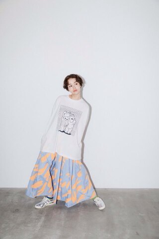 (オトナ)2/163 ガチャムクand inuinu プリントT/nunu forme