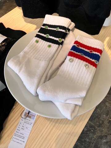 (unisex)ビジュラインソックス/rbtxco