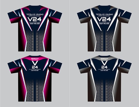 山野哲也 全日本ジムカーナ選手権V24記念 "2024 TETSUYA YAMANO V24 T-SHIRT"