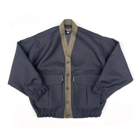 HAVERSACK / Wool serge W face Cardigan Jacket