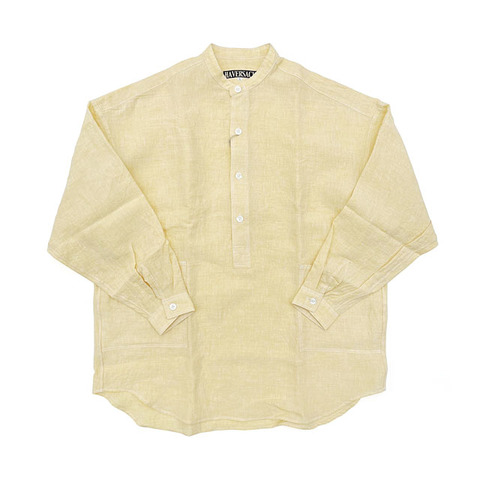 HAVERSACK / Linen dungaree pullorver bandcollar shirts