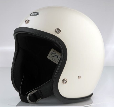 ジェットヘルメット SHM SG規格(全排気量) HELMETS ビンテージモデル スモールジェッペル 日本製 アイボリー