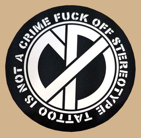 CP"TATTOO IS NOT A CRIME"STICKER